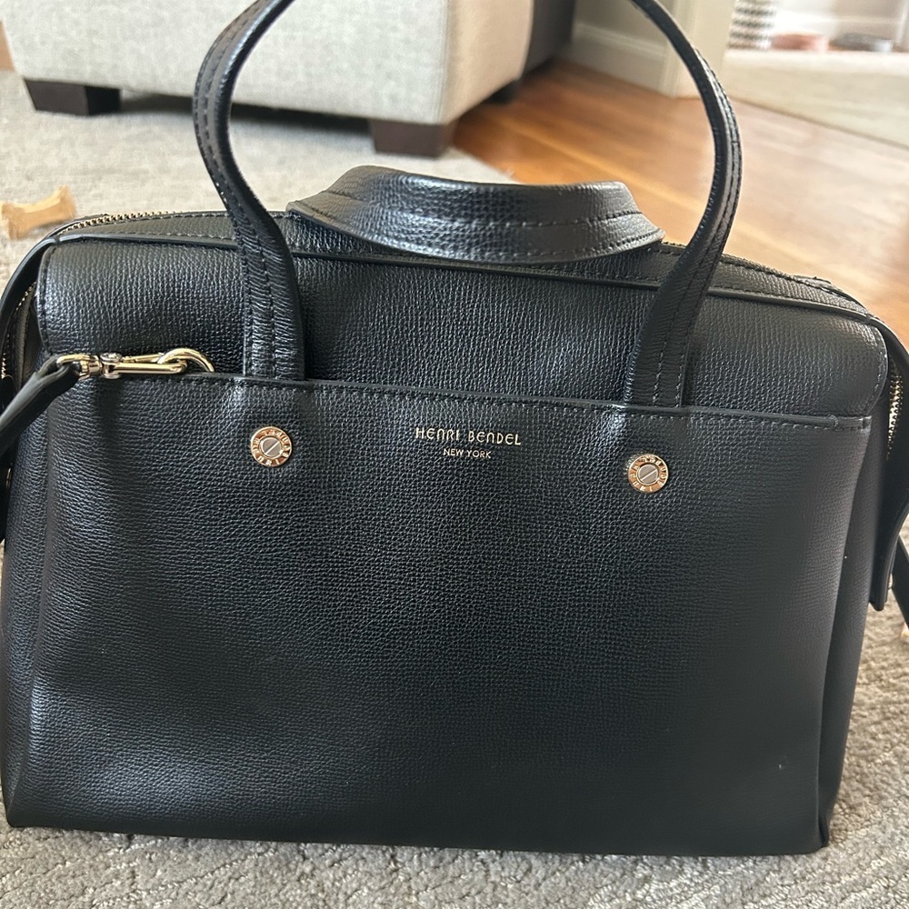 Henri Bendel Black Leather Bag - Picture 2 of 11